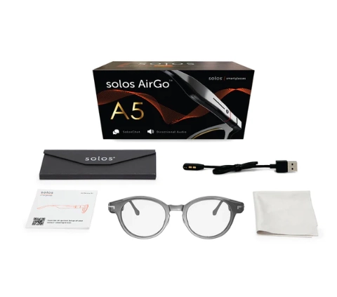 Умные очки solos AirGo™ A5 Hydro 8-2 ABL | Shiny Clear Gray | Blue Blocker